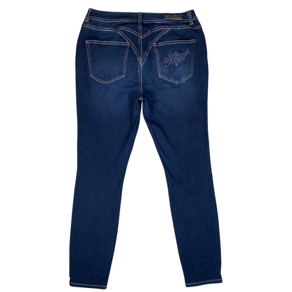 Apple Bottoms Jeans Womens Size 10 Embellished‎ Studded Pockets Dark Wash Denim